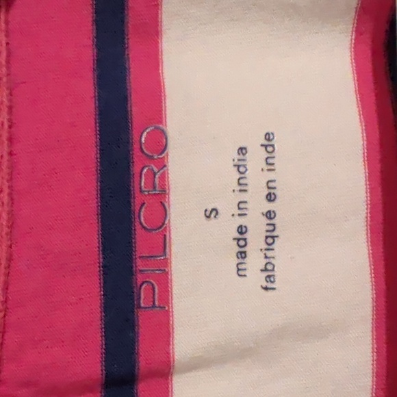 ANTHROPOLOGIE PILCRO pink and green striped t shirt - size small - Picture 4 of 9